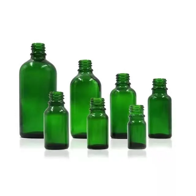 20ml Frosted Green Glass Dropper Bottle Pharmaceutical for Essential Oil