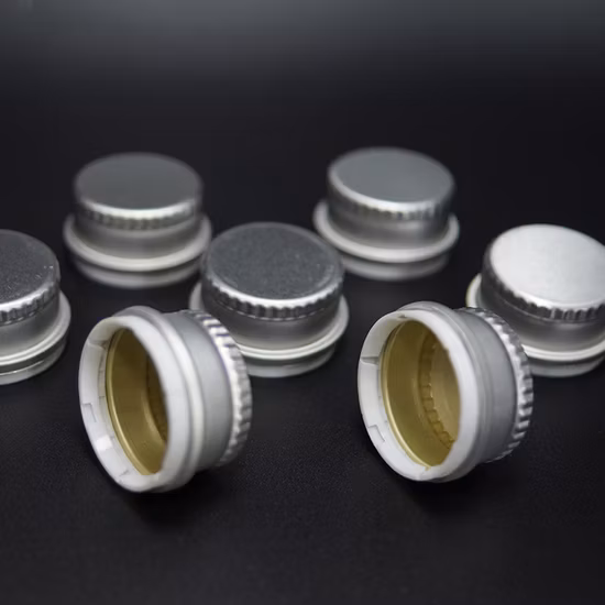 28 ミリメートル Pco 高級炭酸ソフトドリンク金属ネジウォッカ酒スピリッツアルコールアルミニウムプラスチック水ガラスボトルキャップ